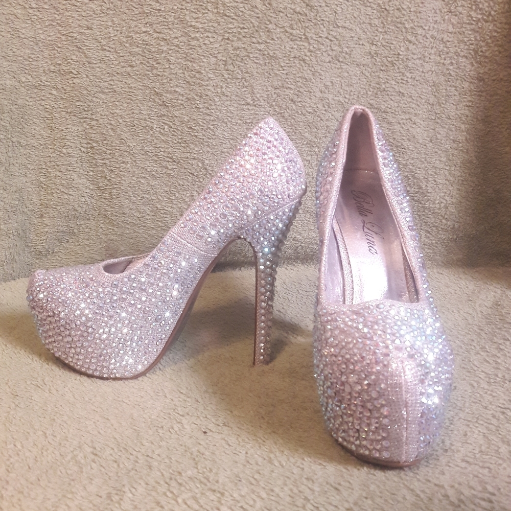 Rhinestone stilettos